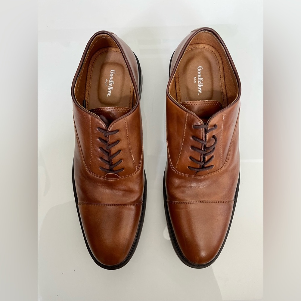 Goodfellow & Co Joseph Men's Shoes Brown Oxford Dress Shoes New Size 9.5